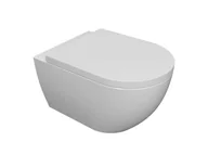 Miski WC - kielle Oudee - Wisząca miska WC z deską SoftClose, Rimless, biały 30102000 - miniaturka - grafika 1
