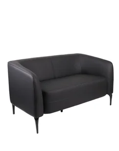 Dwuosobowa Sofa Cosmo Black 2 - Inne meble biurowe Dwuosobowa Sofa Cosmo Black 2 - Inne meble biurowe - miniaturka - grafika 1