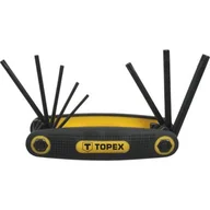 Klucze i nasadki - Topex imbusy składane Torx T9 - T40 8szt. 35d959 - miniaturka - grafika 1