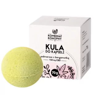 Kula do kąpieli z CBD palmarosa z bergamotką - 70 g - Kosmetyki do kąpieli - miniaturka - grafika 1