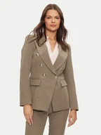 Marynarki i żakiety damskie - Maryley Marynarka 24IB139/43WO Brązowy Regular Fit - miniaturka - grafika 1