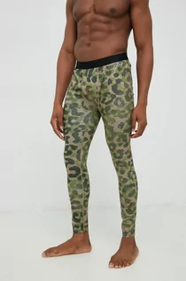 Spodnie sportowe męskie - Burton legginsy funkcyjne Lightweight X kolor zielony - grafika 1
