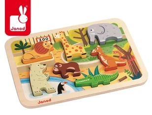 Janod 4507022 - Formen-Puzzle Zootiere - Puzzle - miniaturka - grafika 3