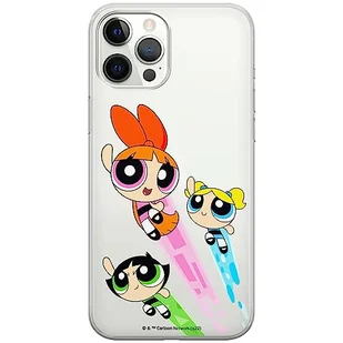 ERT GROUP etui na telefon Iphone 12 PRO MAX, case oryginalny i oficjalnie licencjonowany przez The Powerpuff Girls, wzór The Powerpuff Girls 032, plecki z TPU częściowo przeźroczyste - Etui i futerały do telefonów - miniaturka - grafika 1