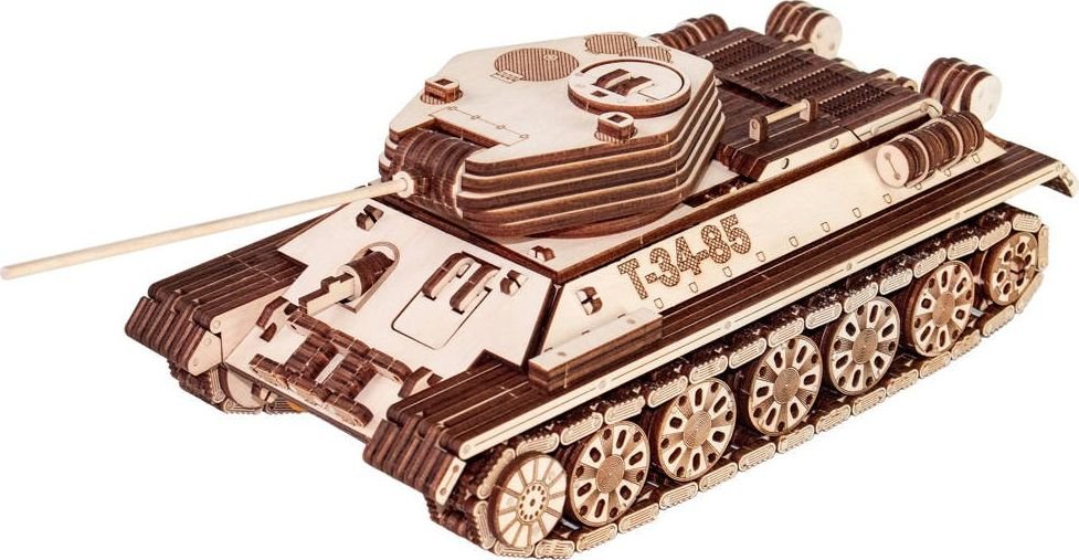 EcoWoodArt EWA Drewniane Puzzle 3D Czołg T-34-85