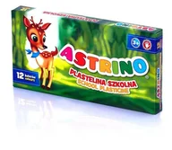 Masy plastyczne - Astra papiernicze Plastelina szkolna 12 kolorów Astrino - miniaturka - grafika 1
