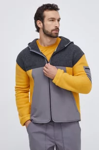 Smartwool bluza sportowa Hudson kolor szary z kapturem wzorzysta - Bluzy męskie - miniaturka - grafika 1