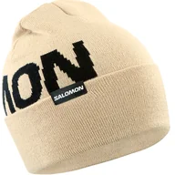 Czapki damskie - Czapka zimowa SALOMON HERMITAGE BEANIE LC2303000 – Beżowy - miniaturka - grafika 1