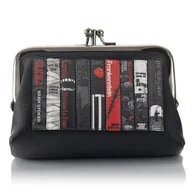 Portfele - Czarna bilonówka damska Horrory Yoshi Y1328 - Empik - miniaturka - grafika 1