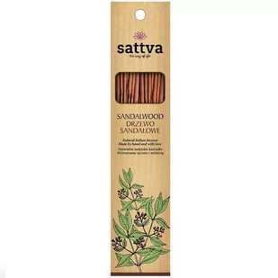 Sattva Sattva Kadzidełka Naturalne Drzewo Sandałowe 15 szt B984-3411F - Kadzidła i dodatki - miniaturka - grafika 2