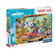 Puzzle - Clementoni Puzzle 24 Maxi Super Kolor Mickey & Friends - - miniaturka - grafika 1