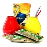 Yerba Mate - Taragui Zestaw dla pary Yerba Mate Naranja + Matero Luka + akcesoria 600 g - miniaturka - grafika 1