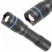 Latarki - Latarka Ręczna Aluminiowa Bateryjna Wodoodporna ZOOM LED 500 lm HOEGERT - miniaturka - grafika 1