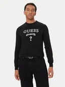 Swetry męskie - Guess Sweter M5YR00 Z0122 Czarny Slim Fit - miniaturka - grafika 1