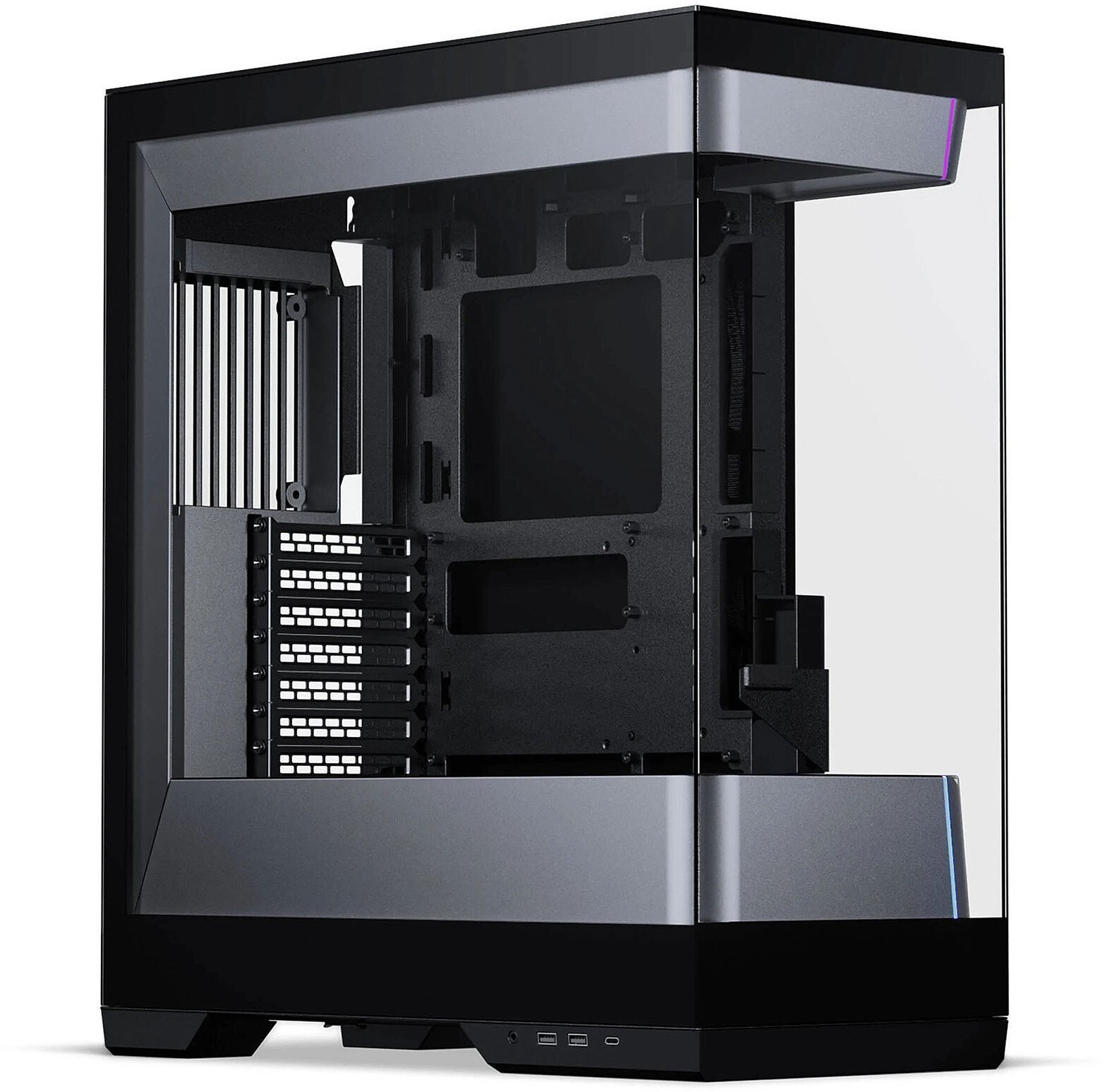 PHANTEKS Evolv S2 PC-Gehuse, Midi-Tower, E-ATX, RGB, Tempered Glass - schwarz