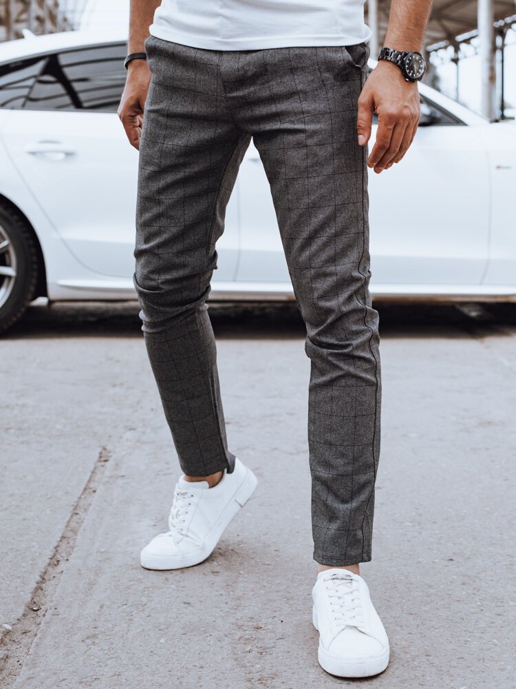 Spodnie męskie casual ciemnoszare Dstreet UX4400-36
