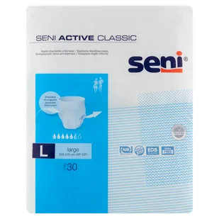 TZMO S.A. 4x Seni Active Classic L 30szt + Preparat usuwający plamy moczu taniej - Pieluchy dla dorosłych - miniaturka - grafika 3