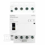 Silniki elektryczne i akcesoria - Stycznik modułowy ze sterowaniem ręcznym, instalacyjny 40A, 4xNO, 230V AC STM-40-40/S - miniaturka - grafika 1