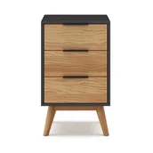 Szafki nocne - Szafka nocna z drewna sosnowego Lavis – Marckeric - miniaturka - grafika 1
