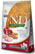 Sucha karma dla psów - Farmina N&D Low Grain Chicken&Pomegranate Senior Medium&Maxi 12 kg - miniaturka - grafika 1