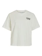 Koszulki i topy damskie - Vila Koszulka "Vimonie" w kolorze białym - miniaturka - grafika 1