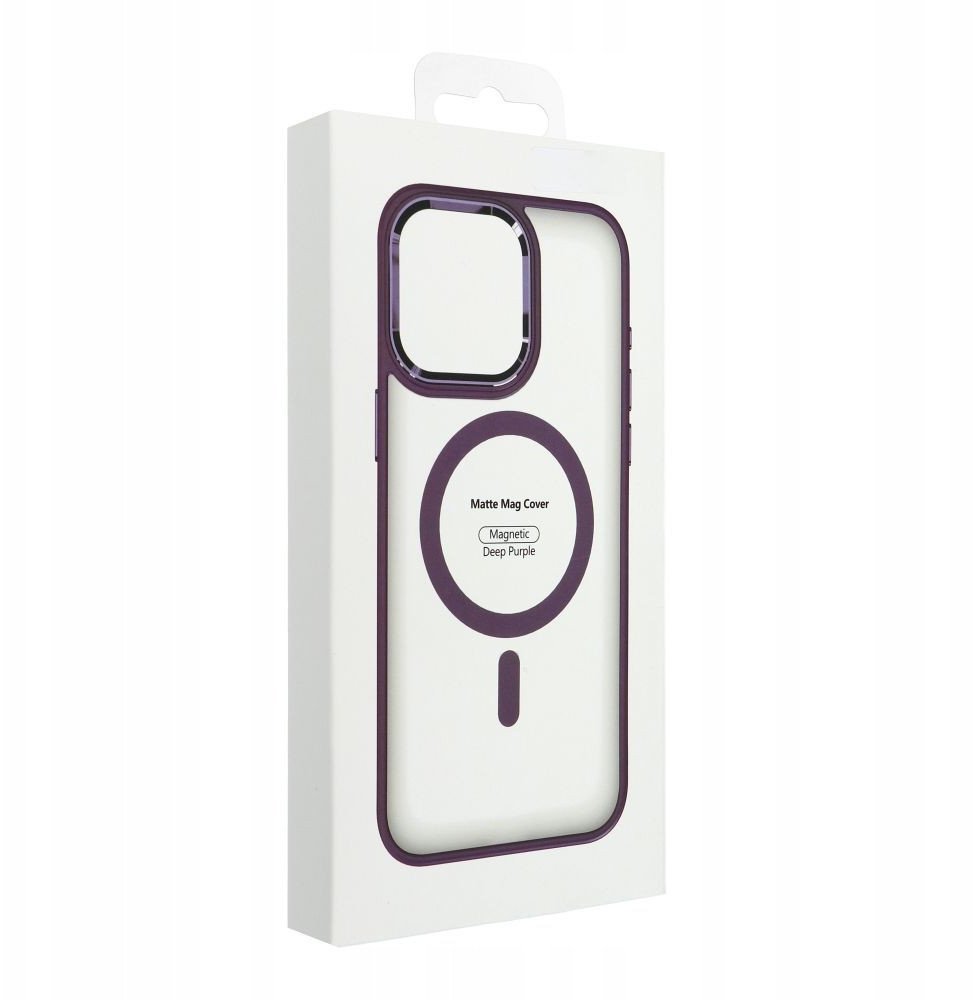 Futerał MATTE MAG COVER kompatybilny z MagSafe do SAMSUNG S25 PLUS fioletowy