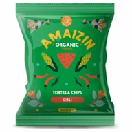 Chrupki - Amaizin CHIPSY KUKURYDZIANE CHILI BEZGLUTENOWE BIO 75 g - - miniaturka - grafika 1