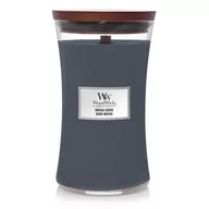 Świece - WoodWick niebieski zapachowa świeczka Indigo Suede duży wazon 38276 - miniaturka - grafika 1