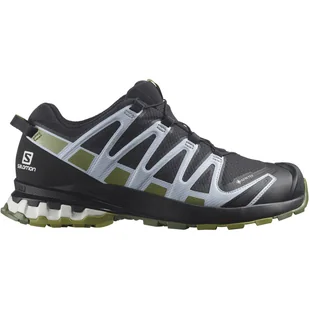 Damskie Buty do biegania w terenie SALOMON XA PRO 3D V8 GTX W BLACK/GREEN MOS L41629500 – Czarny - Buty sportowe damskie - miniaturka - grafika 1