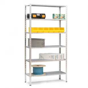 Kovona Regały półkowe 2 szt., 75 kg, 2000x1000x500 mm, 6 półek, biały N92400.2.A5.0.B2B - Szafy i regały magazynowe - miniaturka - grafika 3