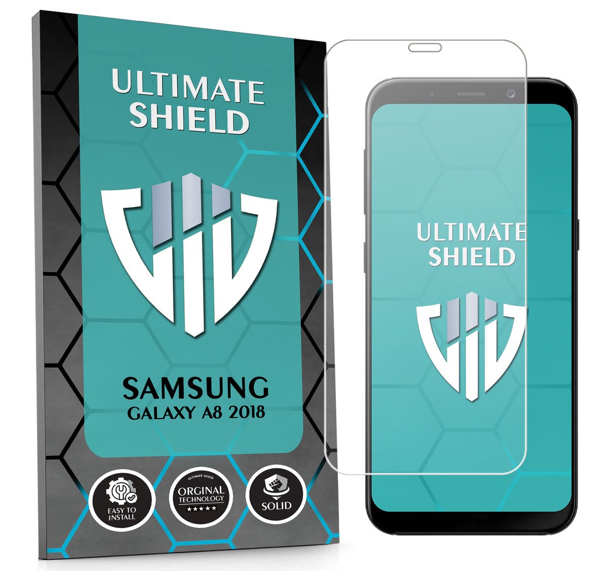 WZMOCNIONE SZKŁO OCHRONNE SZYBKA SZKIEŁKO DO SAMSUNG GALAXY A8 2018