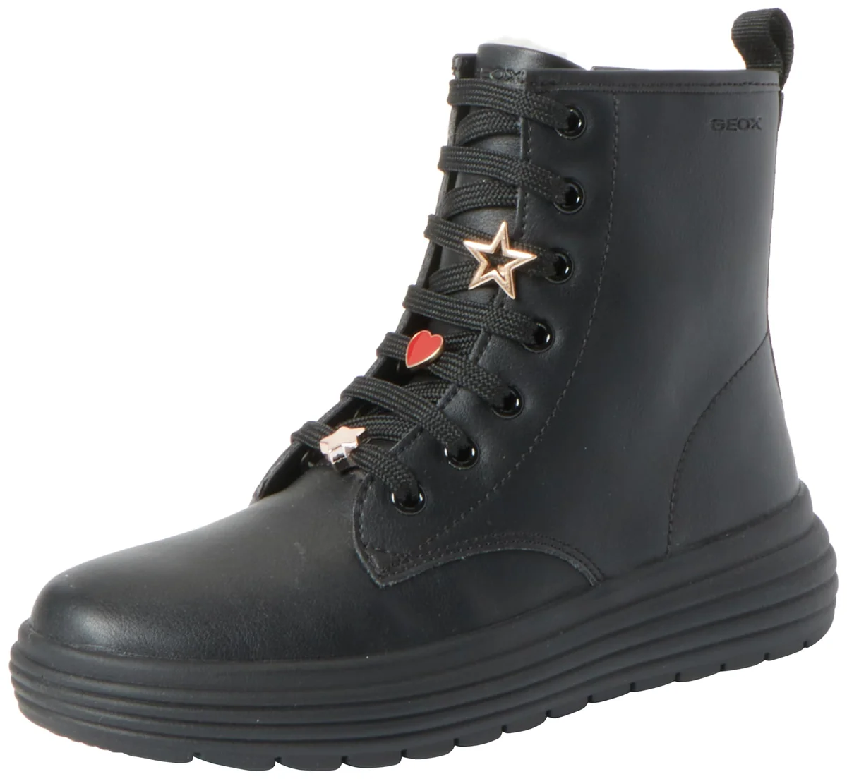 Geox Damskie buty J Phaolae Girl Ankle Boot, czarny, 37 EU