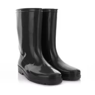 Kalosze damskie - LEMIGO Damskie kalosze gumowe wysokie buty przeciwdeszczowe IGA 36-42 EU (Czarny, Unijne rozmiary obuwia, Dla dorosłych, Zakres liczbowy, Średnia, 36, 37) - miniaturka - grafika 1