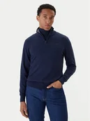 Swetry męskie - Kappa Golf 68118HW 194 Granatowy Regular Fit - miniaturka - grafika 1