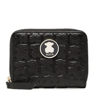 Portfele - Mały Portfel Damski TOUS Monedero M. Sherton 2001145151 Czarny - miniaturka - grafika 1