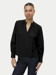 Vero Moda Bluzka Fanni 10336937 Czarny Loose Fit - Bluzki damskie - miniaturka - grafika 1
