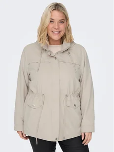 ONLY Carmakoma Parka New Starline 15278695 Beżowy Regular Fit - Kurtki damskie - miniaturka - grafika 1