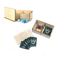 Gry karciane - Drewniane Pudełko Z Przegródkami Na Karty Mtg 2 Decki - miniaturka - grafika 1