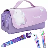 Piórniki - ﻿Piórnik Komorowy Saszetka Dla dzieci + Długopis - miniaturka - grafika 1