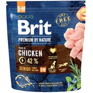 Brit Premium By Nature Senior S+M 1 kg - Sucha karma dla psów - miniaturka - grafika 1