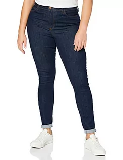 Spodnie damskie - VERO MODA Damskie spodnie jeansowe, Pranie: różowy ciemnoniebieski denim, S - grafika 1
