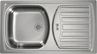 Zlewozmywaki - Zlew ALVEUS BASIC 150 (odpływ 60mm) stal SATYNA (1136530) - miniaturka - grafika 1