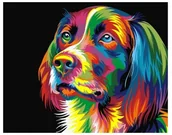 Malowanie po numerach - OBRAZ DO MALOWANIA PO NUMERACH PIES - miniaturka - grafika 1