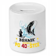 Skarbonki - SKARBONKA PREZENT NA URODZINY 40 40te 40-te z Nadrukiem ze Zdjęciem + Opakowanie na prezent (wzór 02) - miniaturka - grafika 1