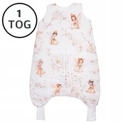 Śpiworki dla dzieci - OCIEPLANY ŚPIWOREK Z NOGAWKAMI 56-68 XS 1 TOG BAWEŁNA 100% PRODUKT POLSKI - miniaturka - grafika 1