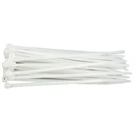 Kanały kablowe - Vorel Opaska plastikowa 96x25 mm biała 100szt 73882 - miniaturka - grafika 1