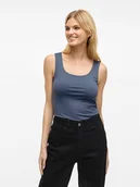 Koszulki i topy damskie - Vila Top w kolorze niebieskim - miniaturka - grafika 1