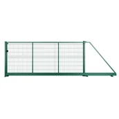 Ogrodzenia - Naterial Brama przesuwna Modus 4x1.7 m prawa zielona - miniaturka - grafika 1