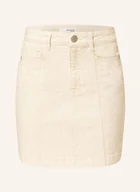 Spódnice - Selected Femme Spódnica Jeansowa beige - miniaturka - grafika 1