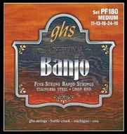 Struny gitarowe  - ghs GHS PF 180 Medium Banjo Stainless Steel (5-String) PF180 - miniaturka - grafika 1